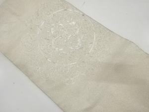 綴れ　華紋　刺繍　名古屋帯